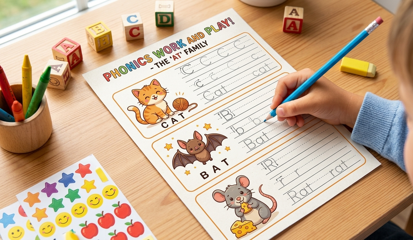Phonics Worksheets for Kindergarten